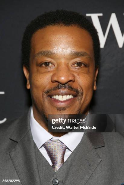 Russell Hornsby attends the Broadway Opening Night Production of "Sweat" at studio 54 Theatre on March 26, 2017 in New York City.