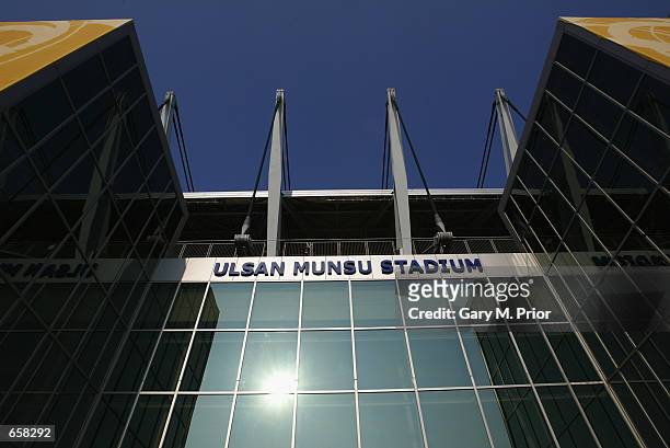 General view of the Ulsan-Munsu World Cup Stadium before the Group A match between Uruguay and Denmark of the World Cup Group Stage played at the...