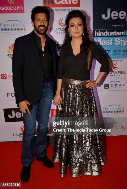 Kabir Khan and Mini Mathur at HT Most Stylish Awards 2017 in Mumbai.