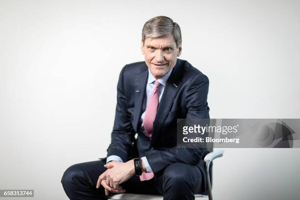 Erik Fyrwald, chief executive officer of Syngenta AG, poses for a photograph following an interview in Brussels, Belgium, on Monday, March 27, 2017....