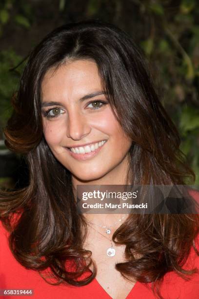 Actress Laetitia Milot attends the 'Smurfs: The Lost Village' photocall at Hotel Pershing Hall on March 27, 2017 in Paris, France.