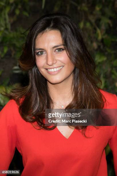 Actress Laetitia Milot attends the 'Smurfs: The Lost Village' photocall at Hotel Pershing Hall on March 27, 2017 in Paris, France.