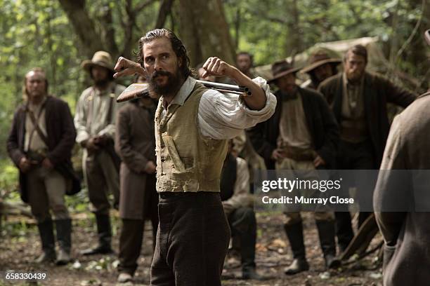 American actor Matthew McConaughey filming 'Free State of Jones' in Louisiana, USA, 30th March 2015. The film is based on the life of Newton Knight,...