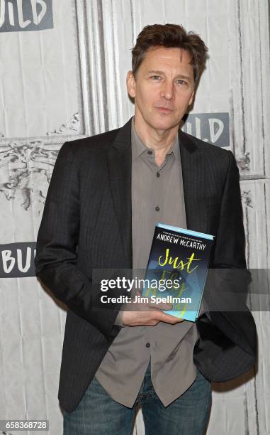 Actor/director Andrew McCarthy attends the Build series to discuss "Just Fly Away" at Build Studio on March 27, 2017 in New York City.