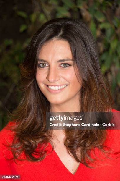 Voice of 'Smurfette' , Laetitia Milot attends the 'Smurfs: The Lost Village Paris photo call at Hotel Pershing Hall on March 27, 2017 in Paris,...