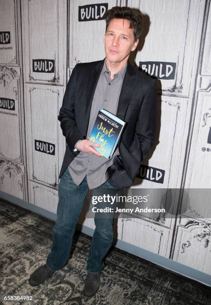 Andrew McCarthy attends AOL Build Series to discuss his new book "Just Fly Away" at Build Studio on March 27, 2017 in New York City.