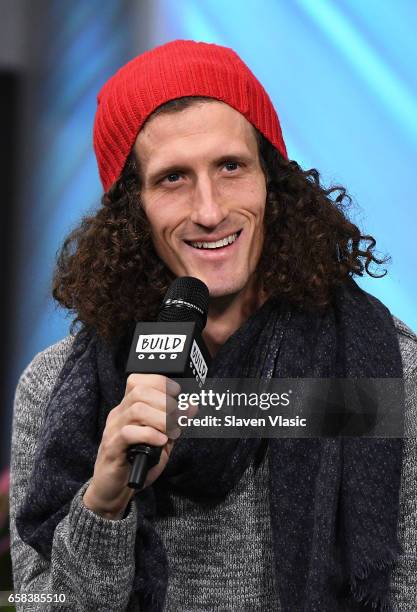 Musician David Shaw from rock band "The Revivalists" attends the Build series to discuss their third full-length album "Men Amongst Mountains" at...