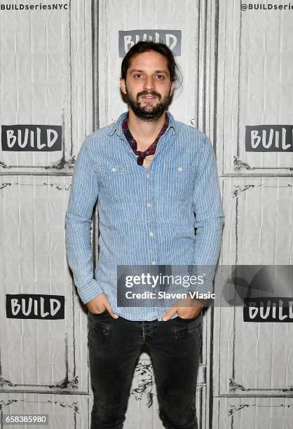 Musician Zack Feinberg from rock band "The Revivalists" attends the Build series to discuss their third full-length album "Men Amongst Mountains" at...