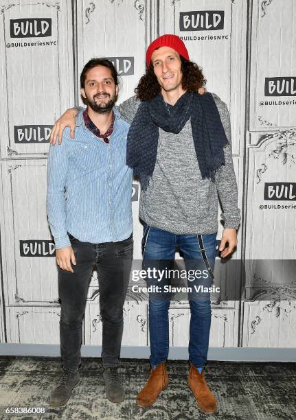 Musicians Zack Feinberg and David Shaw from rock band "The Revivalists" attend the Build series to discuss their third full-length album "Men Amongst...