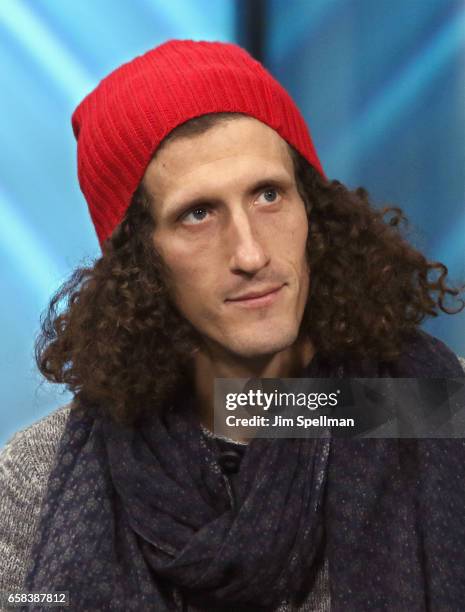 Musician David Shaw from The Revivalists attends the Build series to discuss "Men Amongst Mountains" at Build Studio on March 27, 2017 in New York...