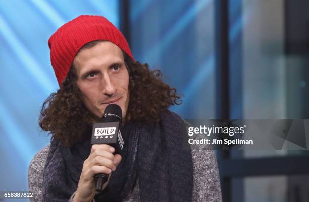 Musician David Shaw from The Revivalists attends the Build series to discuss "Men Amongst Mountains" at Build Studio on March 27, 2017 in New York...