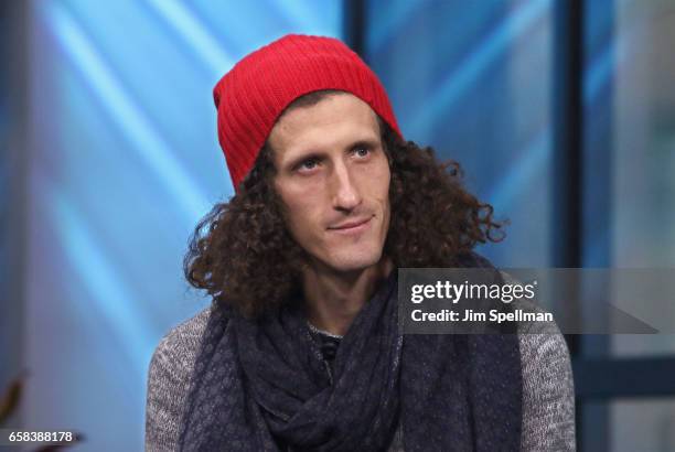 Musician David Shaw from The Revivalists attends the Build series to discuss "Men Amongst Mountains" at Build Studio on March 27, 2017 in New York...