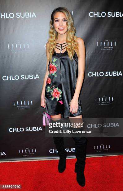Singer Jena Rose attends Chlo Subia's video and single release party at The London West Hollywood on March 26, 2017 in West Hollywood, California.