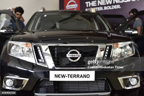 Nissan launches new 'Terrano' at Sector-3, on March 27, 2017 in Noida, India.