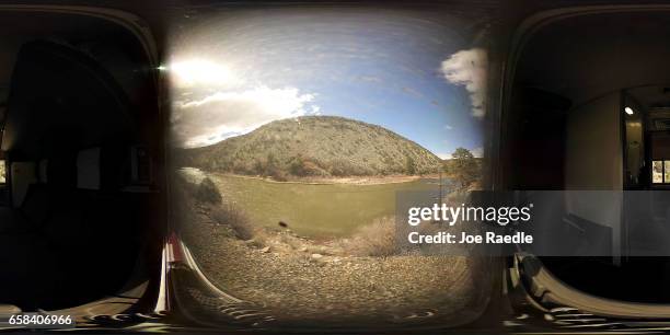 ÊThe view from a sleeper car is seen from Amtrak's California Zephyr during its daily 2,438-mile trip to Emeryville/San Francisco from Chicago that...