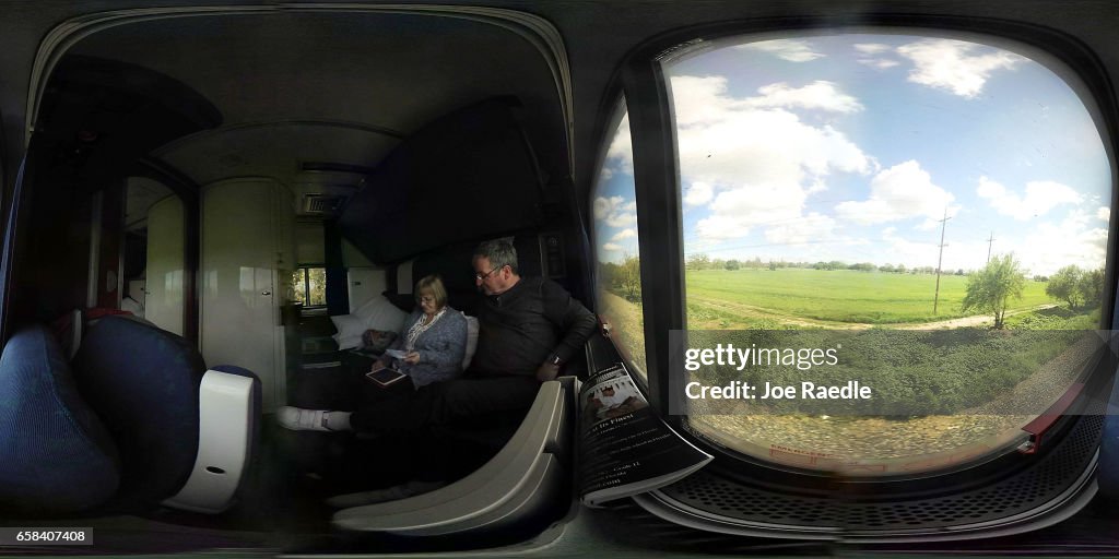 Amtrak's Zephyr Train, Offering Spectacular Views Of American West, Under T