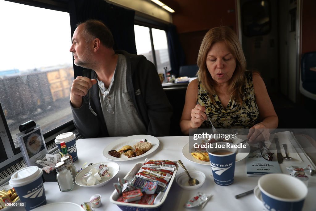 Amtrak's Zephyr Train, Offering Spectacular Views Of American West, Under T