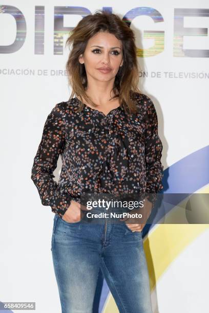 Actress Monica Cruz attends the 'Dirige' photocall at Longoria palace on March 27, 2017 in Madrid, Spain.