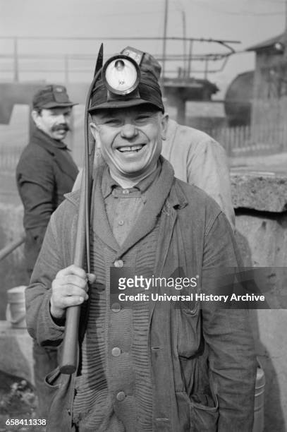 Miner at American Radiator Mine, Mount Pleasant, Pennsylvania, USA, Carl Mydans for U.S. Resettlement Administration, February 1936.