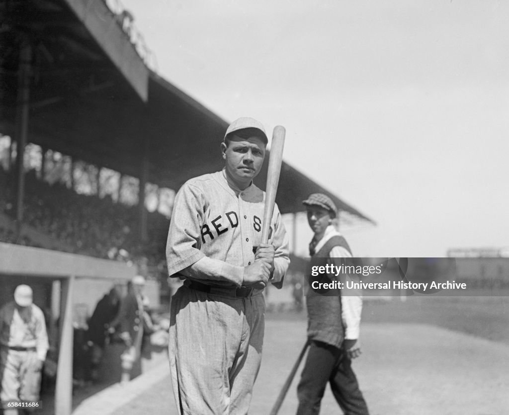 Babde Ruth Babe Ruth, Major League Baseball Player, Boston Red Sox, Portrait ...