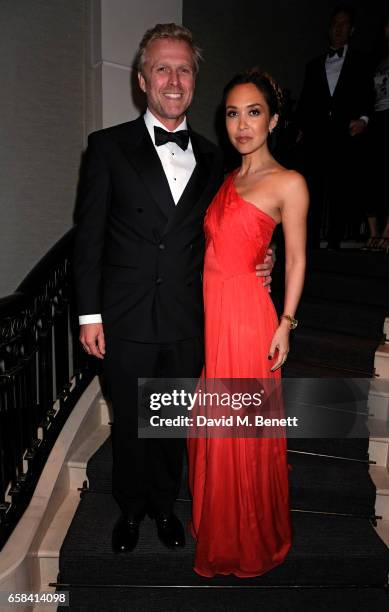 Simon Motson and Myleene Klass attend the English National Opera Spring Gala 2017 at Rosewood London on March 27, 2017 in London, England.