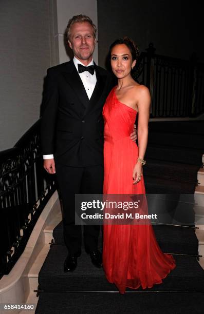 Simon Motson and Myleene Klass attend the English National Opera Spring Gala 2017 at Rosewood London on March 27, 2017 in London, England.