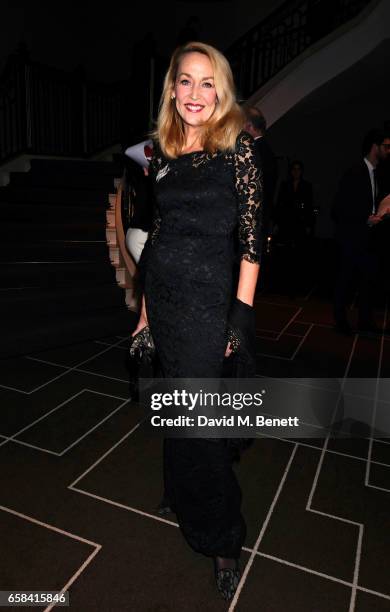Jerry Hall attends the English National Opera Spring Gala 2017 at Rosewood London on March 27, 2017 in London, England.