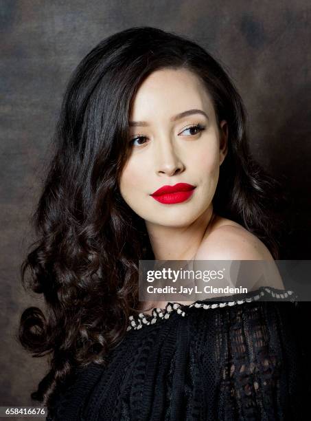 Actress Christian Serratos from AMC's 'The Walking Dead is photographed during Paley Fest for Los Angeles Times on March 17, 2017 in Los Angeles,...