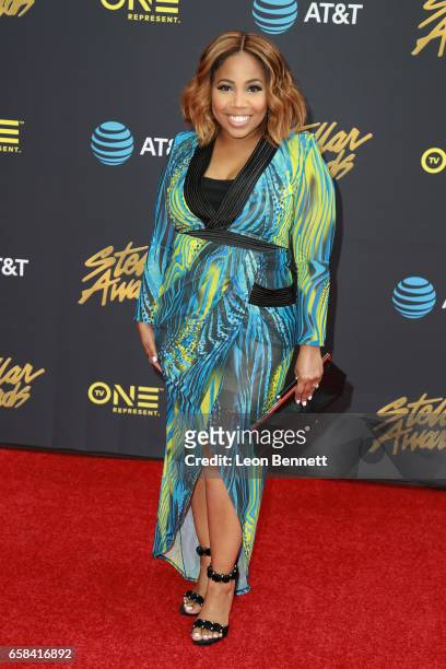 Music artist Janice Gaines attends the 32nd annual Stellar Gospel Music Awards at the Orleans Arena on March 25, 2017 in Las Vegas, Nevada.