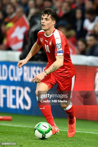 Genf; Fussball WM Quali - Schweiz - Lettland;"Granit Xhaka "