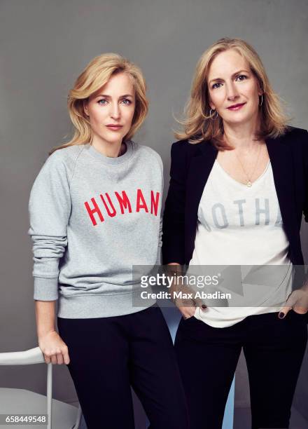 Gillian Anderson is photographed with Jennifer Nadel for Red magazine on March 7, 2017 in London, England.