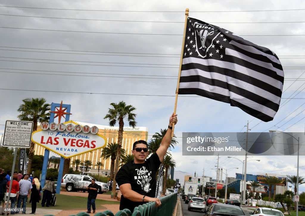 Fans Celebrate NFL Relocation Of Raiders To Las Vegas