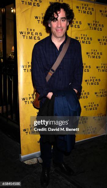 Stephen Mangan attends the press night after party for "The Wipers Times" at Salvador & Amanda on March 27, 2017 in London, England.