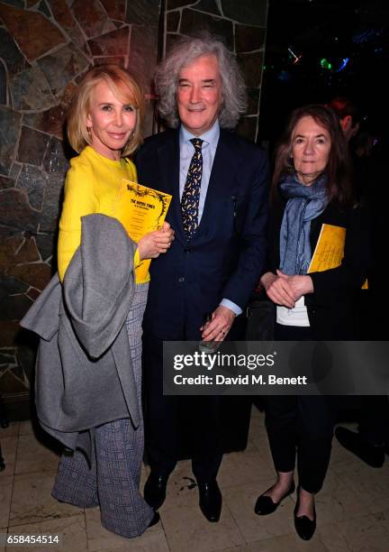 Trudie Styler, Karl Sydow and guest attend the press night after party for "The Wipers Times" at Salvador & Amanda on March 27, 2017 in London,...