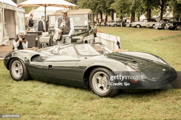 jaguar xj13 1960s le mans race car prototype interior - jaguar car stock pictures, royalty-free photos & images