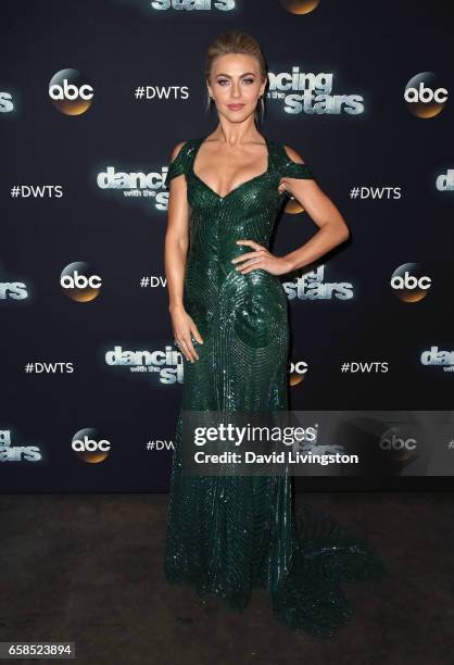 Actress/competition judge Julianne Hough attends "Dancing with the Stars" Season 24 at CBS Televison City on March 27, 2017 in Los Angeles,...