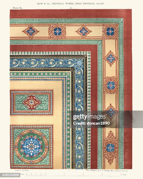 Victorian Tile Rug 45 Victorian Floor Tile Pattern Stock Photos, High-Res Pictures, and ...