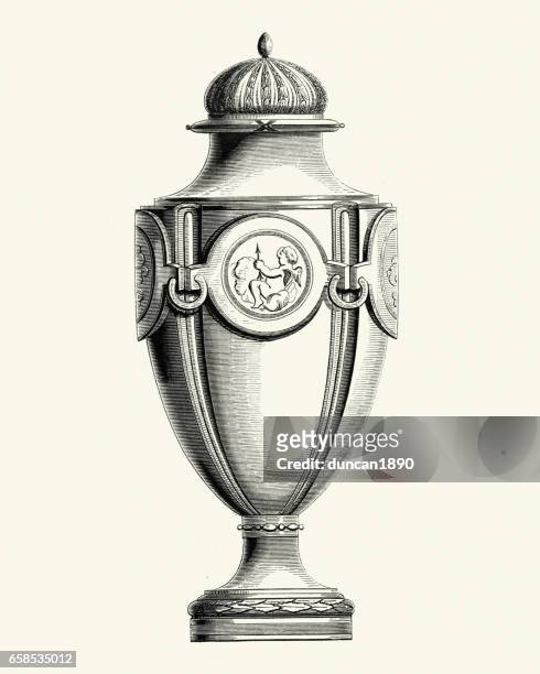 sevresware 花瓶 - decorative urn点のイラスト素材／クリップアート素材／マンガ素材／アイコン素材