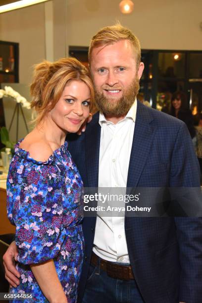Candace Cameron and Valeri Bure attend Natasha Bure "Let's Be Real" Los Angeles book launch party at Eden By Eden Sassoon on March 24, 2017 in Los...