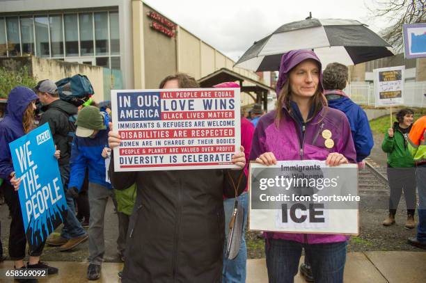 Immediate response to ICE" rally co-organized by Milenio.org and Voz HIspana Cambio Comunitario in response to the arrest of Francisco Rodriguez on...