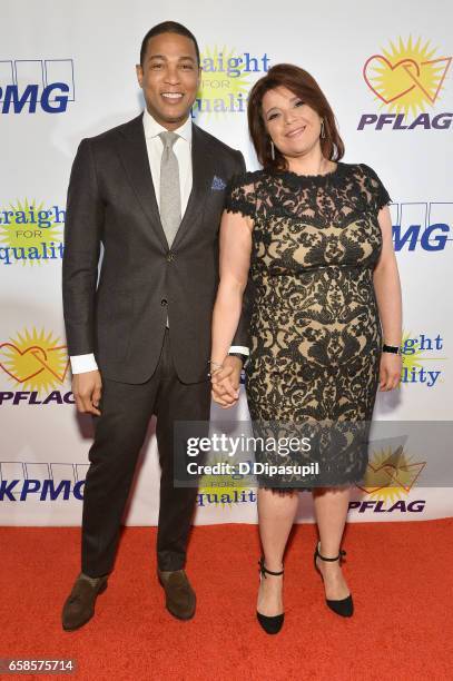 Media Presenter, journalist Don Lemon and Media Honoree, journalist Ana Navarro attend the ninth annual PFLAG National Straight for Equality Awards...