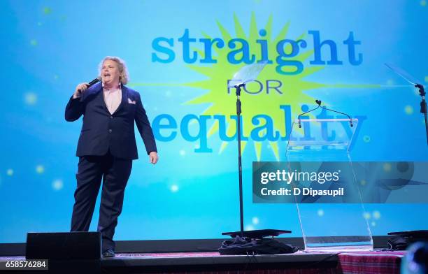 Comedian Fortune Feimster speaks on stage during the ninth annual PFLAG National Straight for Equality Awards Gala on March 27, 2017 in New York City.