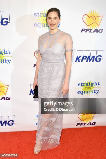 Artist/model Emma Hepburn Ferrer attends the ninth annual PFLAG National Straight for Equality Awards Gala on March 27, 2017 in New York City.