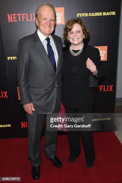 Director/producer/ writer George Stevens Jr. And Eliabeth Guest attend the "Five Came Back" world premiere at Alice Tully Hall at Lincoln Center on...