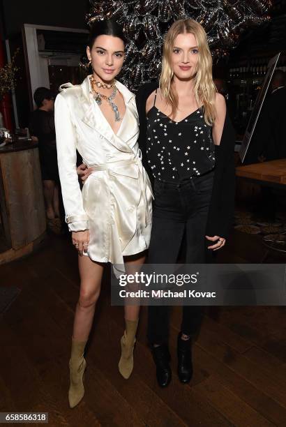 Models Kendall Jenner and Lily Donaldson attend the trailer viewing of "Valerian and The City of a Thousand Planets" on March 27, 2017 in Los...