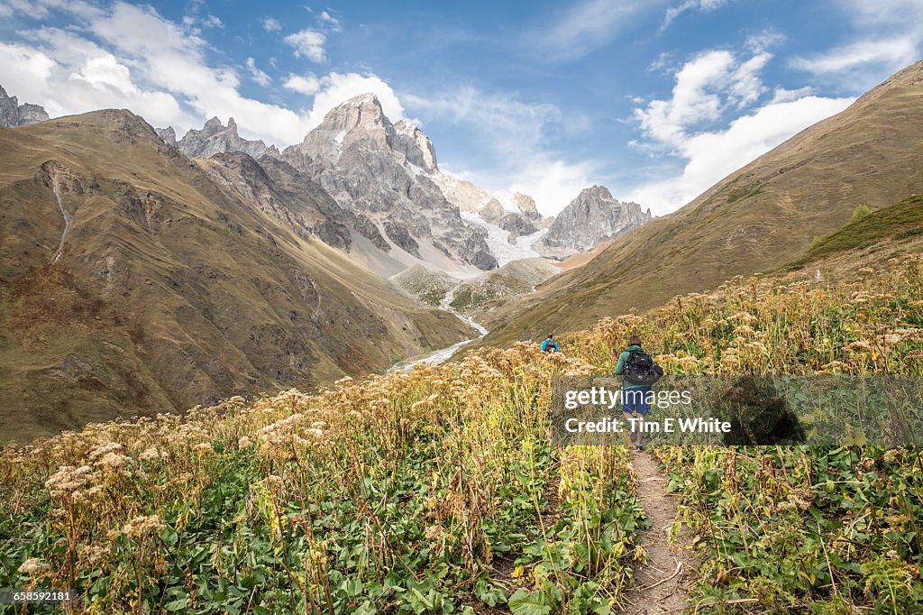 Hiking in Ushba, Svaneti, Georgia