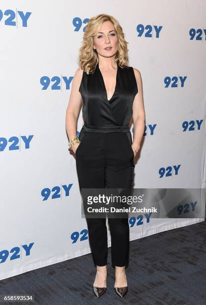 Amy Carlson attends the Blue Bloods 150th episode celebration at 92Y on March 27, 2017 in New York City.