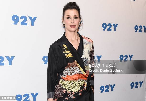 Bridget Moynahan attends the Blue Bloods 150th episode celebration at 92Y on March 27, 2017 in New York City.