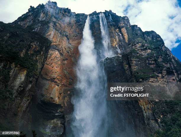 waterfall - angel falls stock pictures, royalty-free photos & images