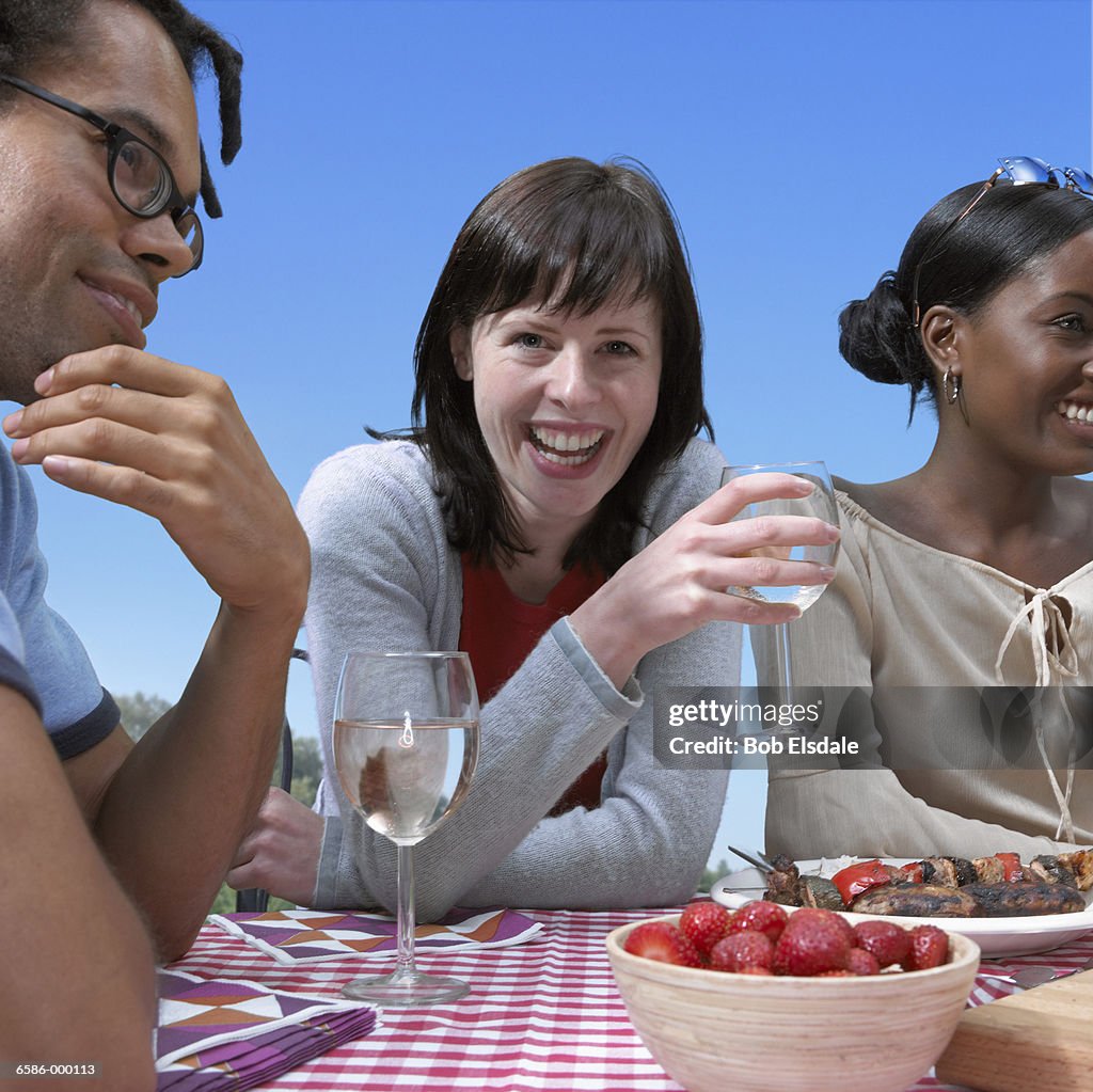 Smiling Group at Barbecue